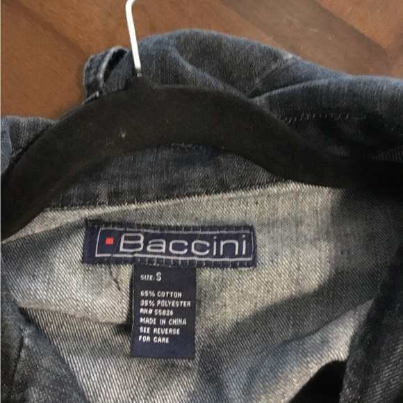 Baccini Women's Black Denim Jacket - Picture 3 of 3